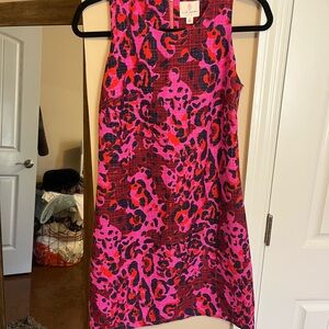 JB by Julie Brown Pink and Red Patterned Mini Dress